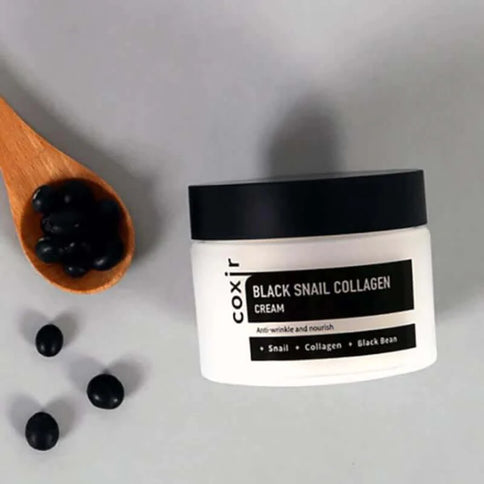 Krēms sejai ar kolagēnu un melno gliemežu ekstraktu COXIR Black Snail Collagen Cream  Coxir   