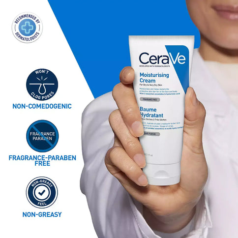 Mitrinošs krēms sausai un ļoti sausai ādai CeraVe Moisturizing Cream  Cerave   