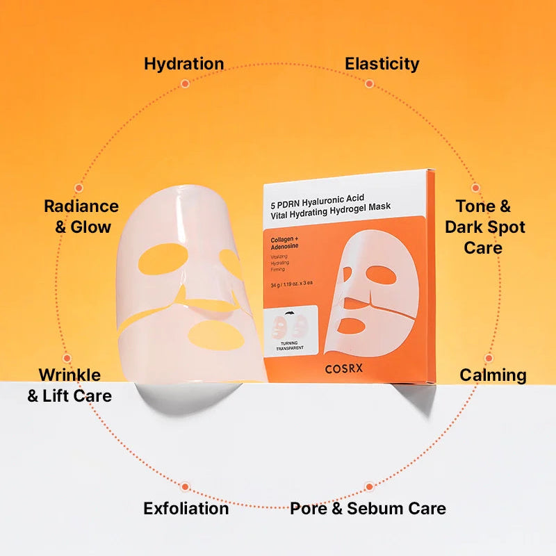 Cosrx 5 PDRN Hyaluronic Acid Vital Hydrating Hydrogel Mask