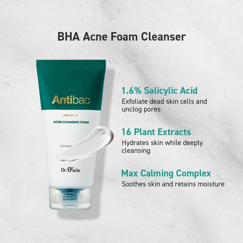 Antibakteriālas putiņas iekaisumu novēršanai Dr. Oracle Antibac Acne Cleansing Foam  Dr. Oracle   