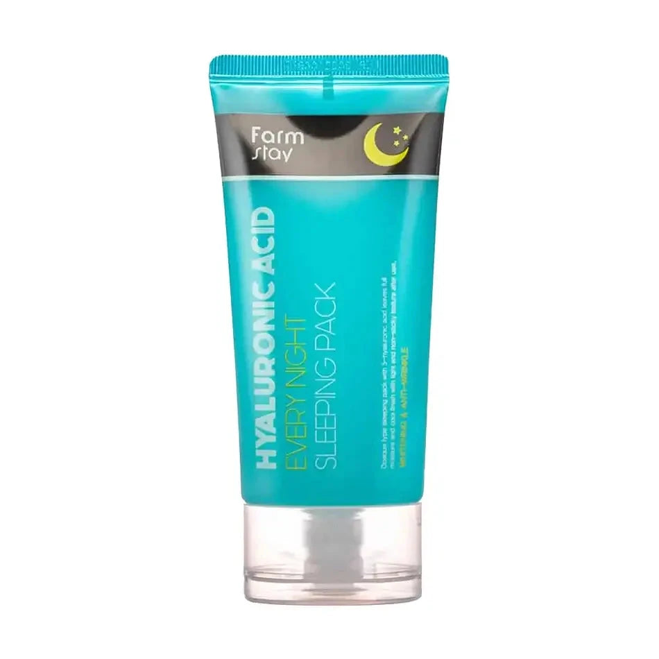 Mitrinoša nakts maska ar hialuronskābi FarmStay Hyaluronic Acid Every Night Sleeping Pack