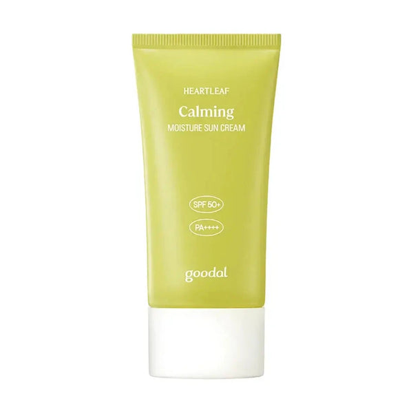 Mierinošs un mitrinošs saules aizsargs GOODAL Heartleaf Calming Moisture Sun Cream SPF 50+ PA++++