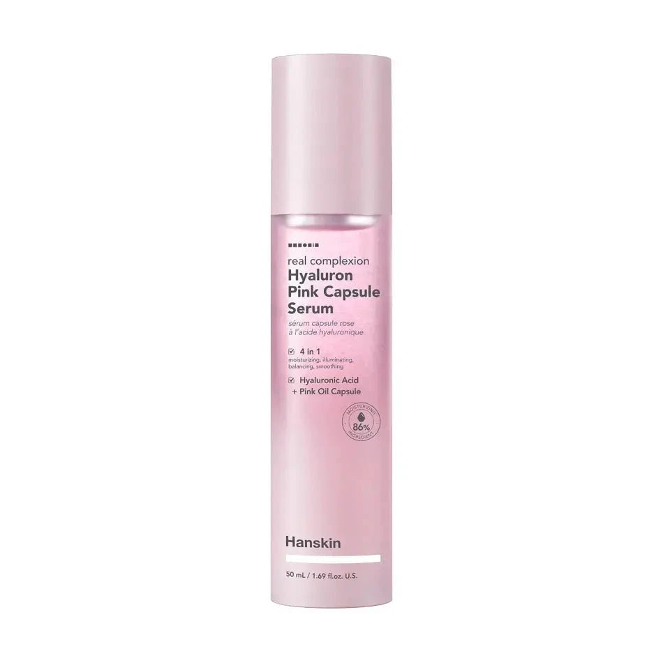Hialurona serums Hanskin Real Complexion Hyaluron Pink Capsule Serum