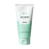 Vājskābju gels sejas mazgāšanai jutīgai ādai Heimish pH 5.5 All Clean Green Foam