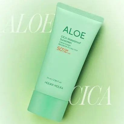 Vandeniui atsparus kremas Holika Holika Aloe Cica Waterproof Sunscreen SPF50+ PA++++