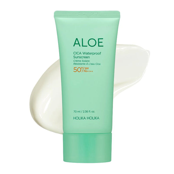 Vandeniui atsparus kremas Holika Holika Aloe Cica Waterproof Sunscreen SPF50+ PA++++