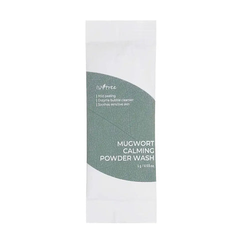 Ādu nomierinošs enzīmu pūderis ar vībotni IsNtree Mugwort Calming Powder Wash  IsNtree 1g x 25ea  