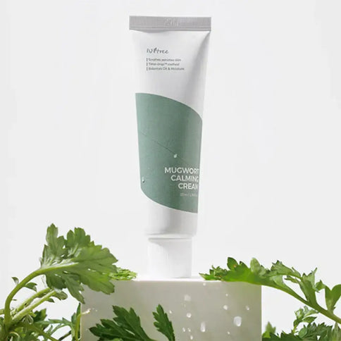 Nomierinošs krēms ar vībotni Isntree Mugwort Calming Cream  IsNtree   