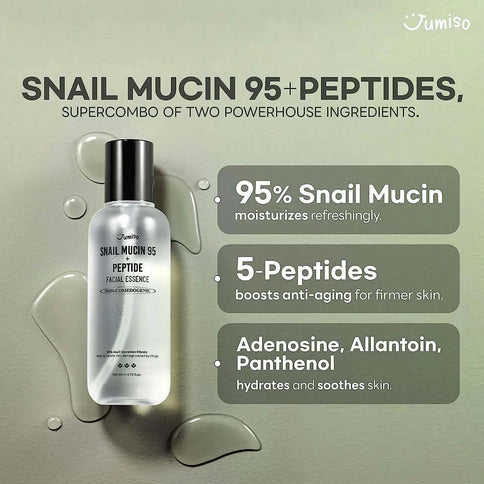 Esence ar gliemežu mucīnu 95% un peptīdiem Jumiso Snail Mucin 95 + Peptide Essence  Jumiso   