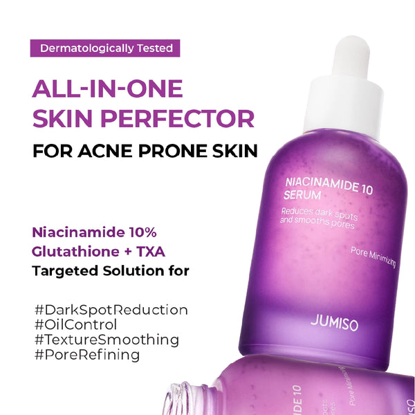 Šviesinamasis ir poras mažinantis serumas Jumiso Niacinamide 10 Serum