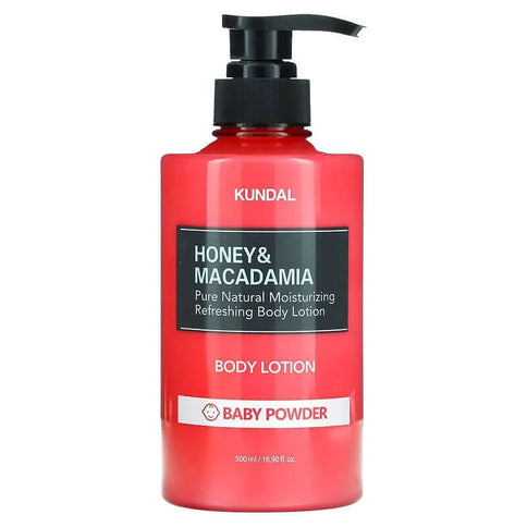 KUNDAL Honey & Macadamia Body Lotion Baby Powder - Ķermeņa Losjons ar Bērnu Pūdera Aromātu  Kundal   