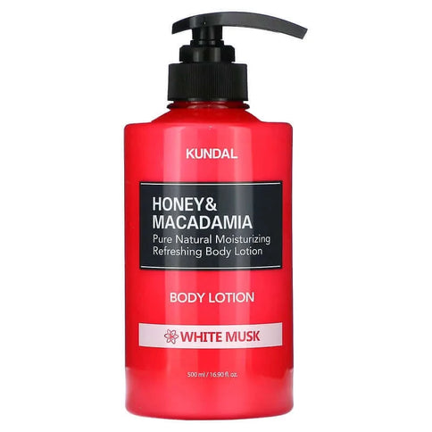 KUNDAL Honey & Macadamia Body Lotion White Musk - Ķermeņa Losjons ar Balta Muskusa Aromātu  Kundal   