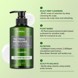 Глубоко очищающий шампунь Kundal Tea Tree & Macadamia Deep Cleansing Shampoo Cherry Blossom
