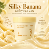 Маска для блеска волос Lilyeve Repair: Turn Gelato Hair Pack Silky Banana