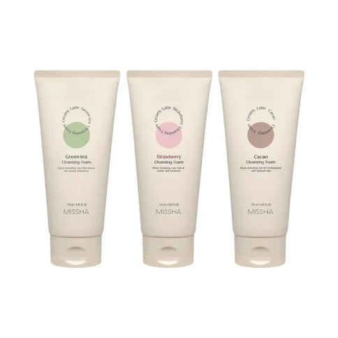 Krēmveida putiņas sejas mazgāšanai MISSHA Creamy Latte Cleansing Foam  MISSHA   