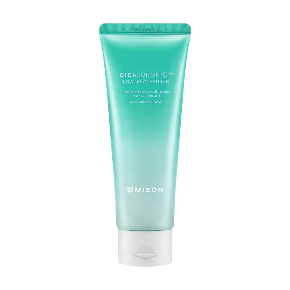 Hipoalerģiskas putiņas sejas mazgāšanai ar zemu pH līmeni MIZON Cicaluronic Low pH Cleanser