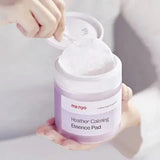 Nomierinoši liposomu spilventiņi iekaisuma novēršanai Manyo Heather Calming Essence Pad