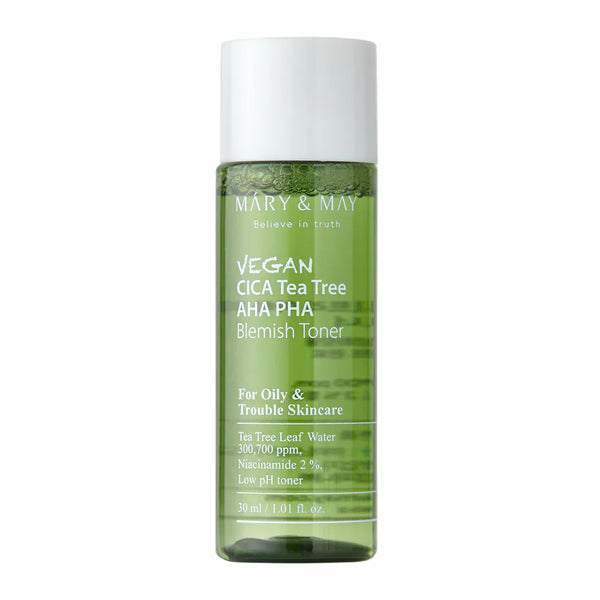 Mary May Vegan CICA Tea Tree AHA PHA Toner Raminamasis tonikas problemiškai odai