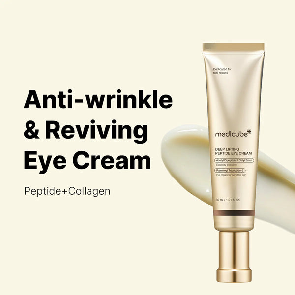 Kremas veidui ir akims Medicube Deep Lifting Peptide Eye Cream For Face