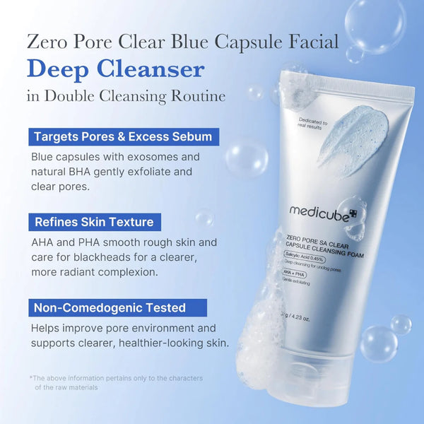 medicube Zero Pore Clearing Capsule Cleansing Foam