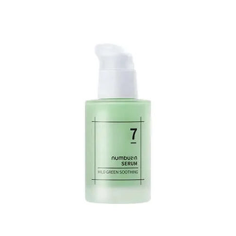 Nomierinošs serums jutīgai ādai Numbuzin No.7 Mild Green Soothing Serum  Numbuzin 50 ml.  