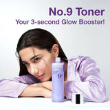 Пептидный антивозрастной тонер Numbuzin No.9 NAD+ PDRN Glow Boosting Toner