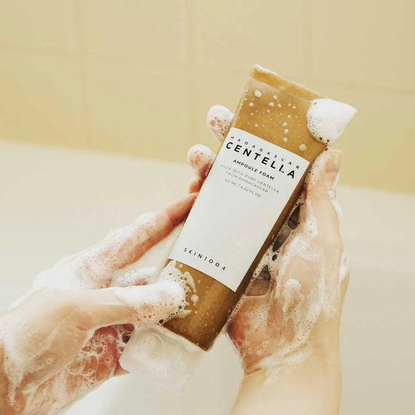 SKIN Madagascar Centella Ampoule Foam Valomosios ampulių valymo putos su centelos ekstraktu