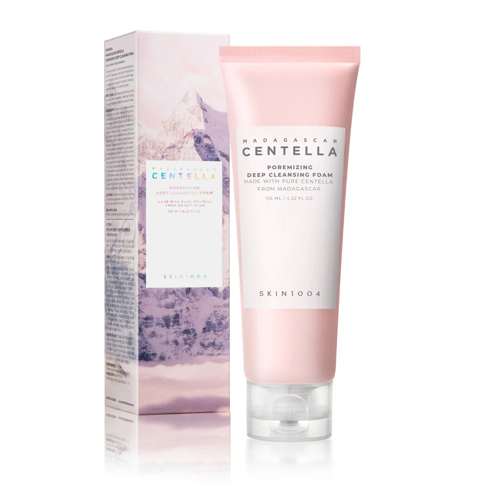 Dziļi attīrošas putiņas poru sašaurināšanai SKIN1004 Madagascar Centella Poremizing Deep Cleansing Foam