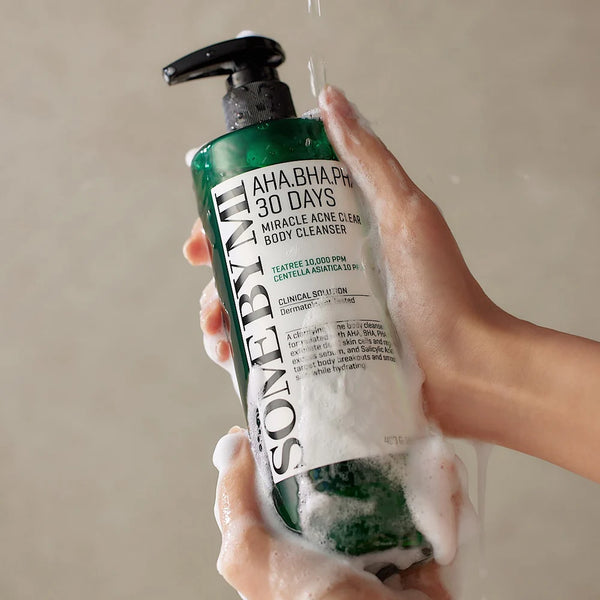Valomasis gelis probleminei kūno odai SOME BY MI AHA.BHA.PHA 30 Days Miracle clear body cleanser