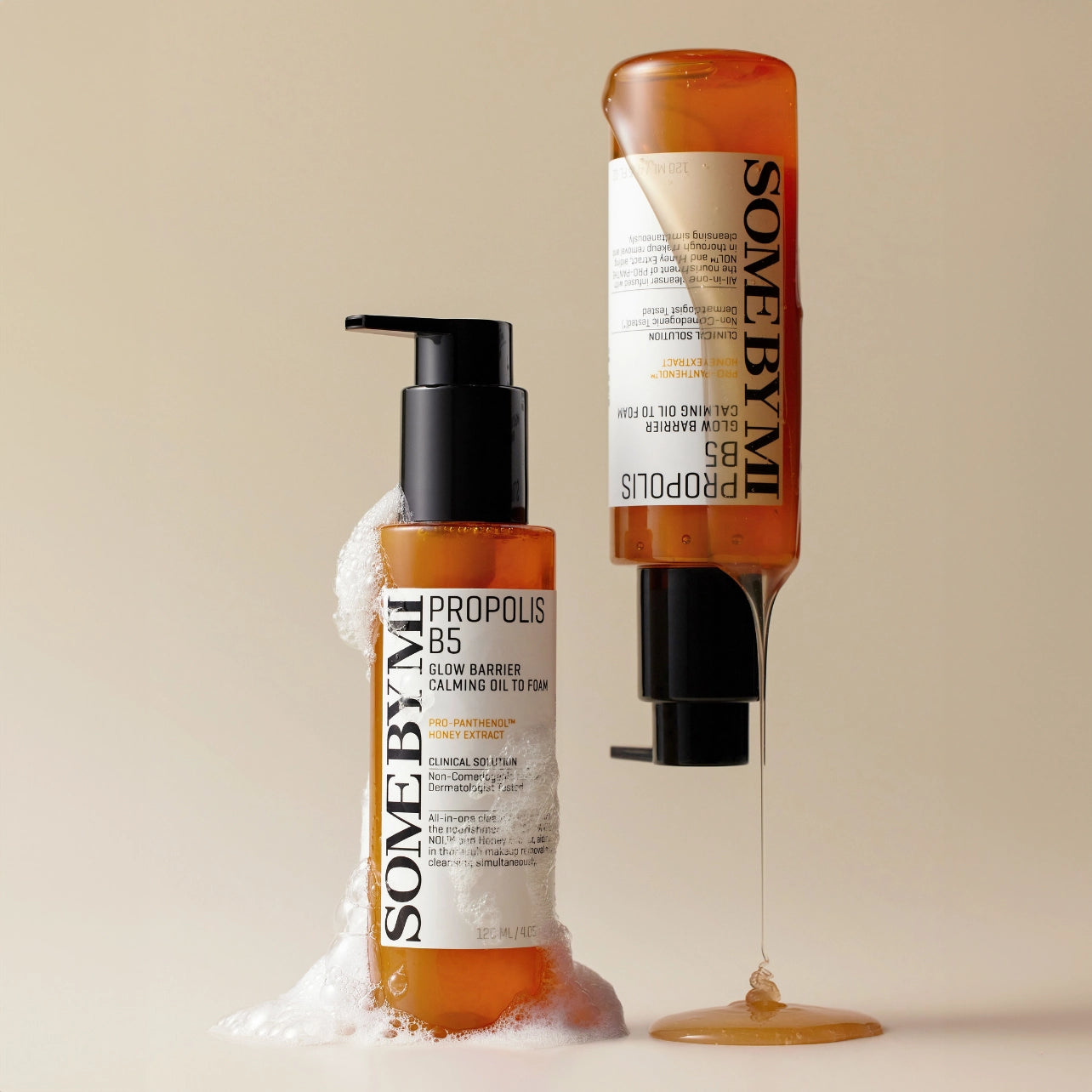 Eļļa-putiņas mirdzuma piešķiršanai ar propolisu Some By Mi Propolis B5 Glow Barrier Calming Oil To Foam