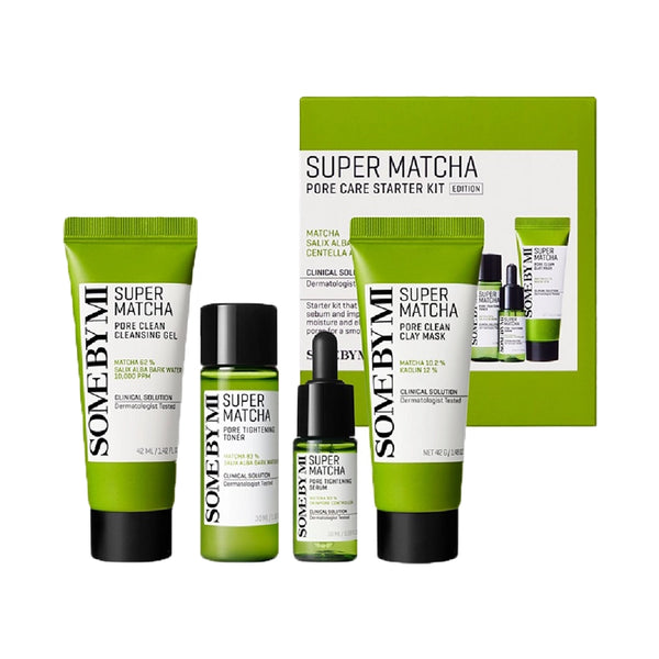 Mėginėlių rinkinys su matcha arbata poroms sutraukti Some By Mi Super Matcha Pore Care Starter Kit