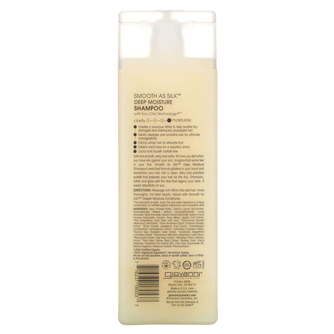 Dziļi mitrinošs šampūns Giovanni Smooth As Silk Deep Moisture, 250ml  Giovanni   