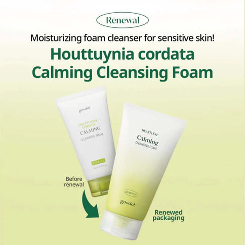 Attīrošas putiņas ar ķērsas ekstraktu GOODAL Heartleaf Calming Cleansing Foam  GOODAL   