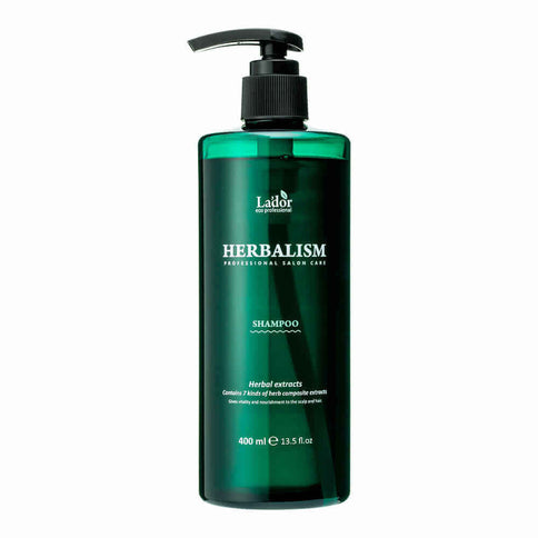 Nedaudz skābs augu šampūns ar aminoskābēm Lador Herbalism Shampoo  Lador 400ml  