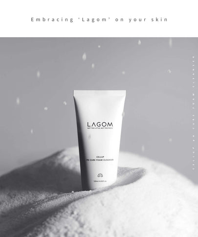 Mitrinošas vājskābes putiņas sejas mazgāšanai Lagom Cellup Ph Cure Foam Cleanser  Lagom   