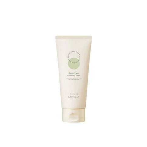 Krēmveida putiņas sejas mazgāšanai MISSHA Creamy Latte Cleansing Foam  MISSHA Green Tea  