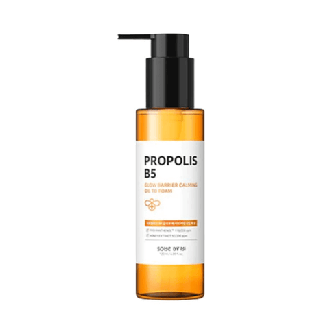 Eļļa-putiņas mirdzuma piešķiršanai ar propolisu Some By Mi Propolis B5 Glow Barrier Calming Oil To Foam  Some By Mi 120 ml.  