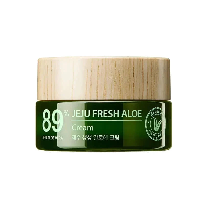 Krēms sejas ādai ar alveju The Saem Jeju Fresh Aloe Cream